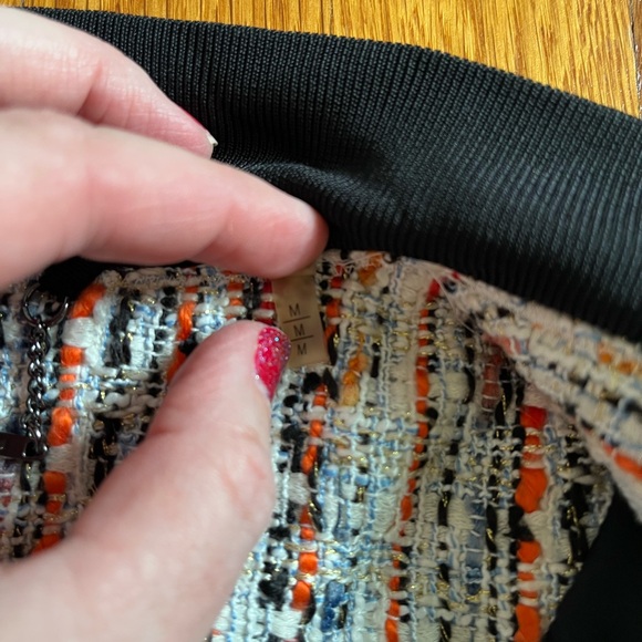 Elie Tahari Brooke Womens Jacket Multicolor Tweed Bomber Blazer $448 M Read - Picture 8 of 13